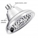 High Pressure Massage shower head 6 Function 5 Inch Rainfall Showerhead for Low Flow Shower Wall Mount Chrome - B07DR8ZR2R